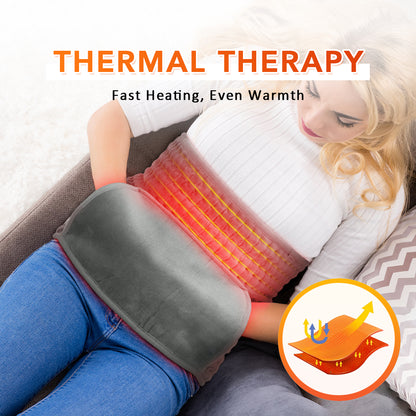 Heated belt for period pain